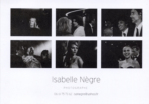 Carte de Visite Isabelle NEGRE - Photographe