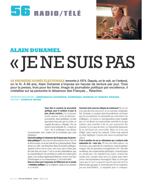 Alain Duhamel – Medias