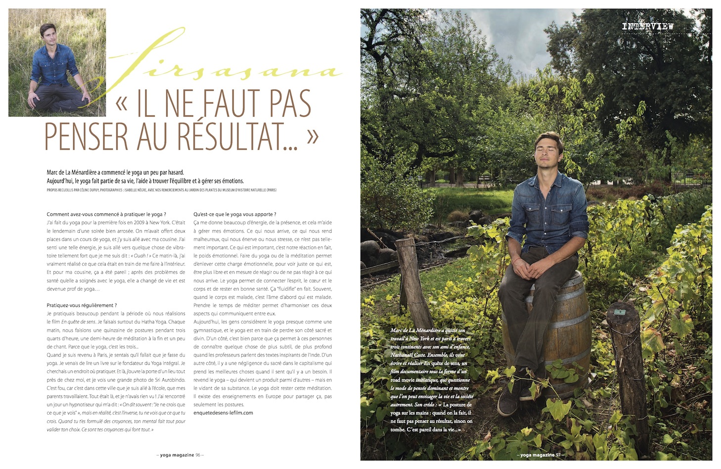 Marc de la Menardiere - Yoga Mag -10-15